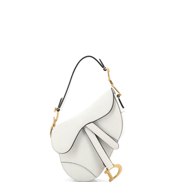 Christian Dior Saddle Handbag Leather Mini