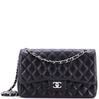 Chanel Classic Double Flap Bag Quilted Lambskin Jumbo