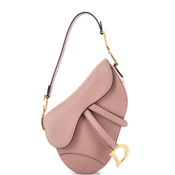 Christian Dior Saddle Handbag Leather Medium