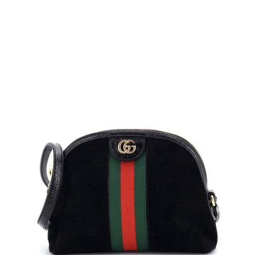 Gucci Ophidia Dome Shoulder Bag Suede Small