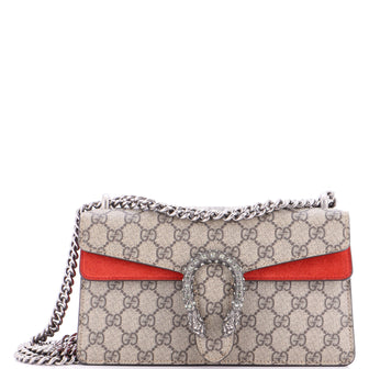 Gucci Dionysus Bag GG Coated Canvas with Crystal Embellished Metal Small