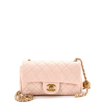 Chanel Pearl Crush Flap Bag Quilted Lambskin Mini