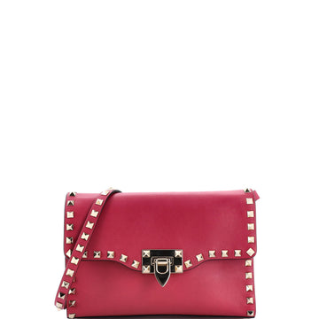 Valentino Garavani Rockstud Flip Lock Flap Bag Leather Small