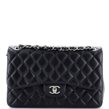 Chanel Classic Double Flap Bag Quilted Lambskin Jumbo