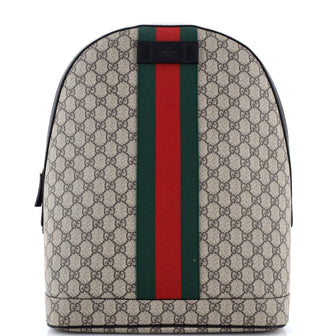 Gucci Web Backpack GG Coated Canvas Medium