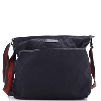 Gucci Front Pocket Web Messenger GG Canvas Medium