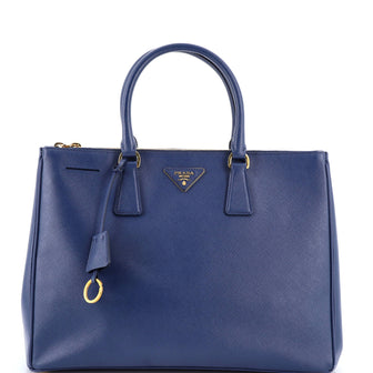 Prada Double Zip Lux Tote Saffiano Leather Large
