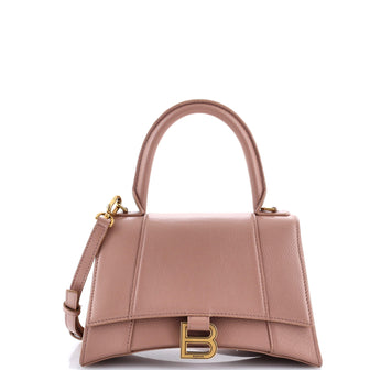 Balenciaga Hourglass Top Handle Bag Leather Small