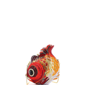 Judith Leiber Fish Minaudiere Crystal Small
