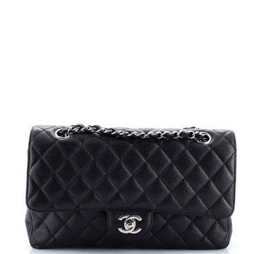 Chanel Classic Double Flap Bag Quilted Caviar Medium