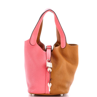 Hermes Picotin Lock Bag Bicolor Clemence PM
