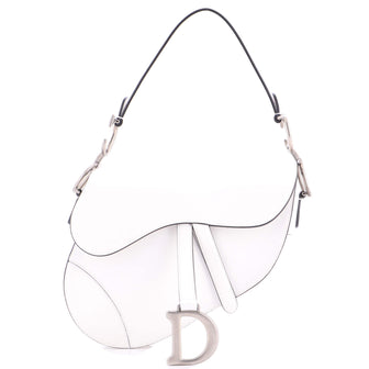 Christian Dior Saddle Handbag Leather Medium