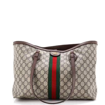 Gucci Ophidia Shopping Tote GG Coated Canvas Medium