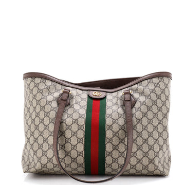 Gucci Ophidia Shopping Tote GG Coated Canvas Medium