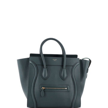 Celine Luggage Bag Grainy Leather Mini