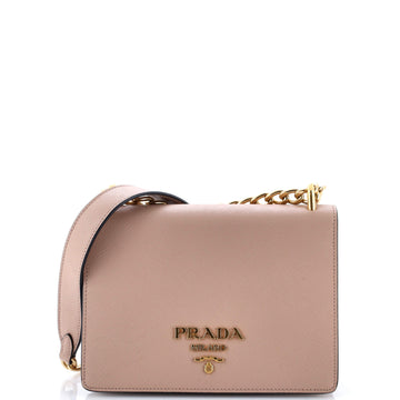 Prada Chain Flap Bag Saffiano Leather Small