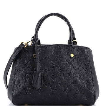 Louis Vuitton Montaigne Handbag Monogram Empreinte Leather MM