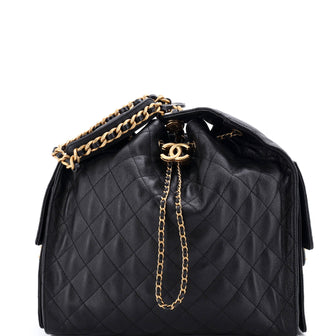 Chanel 25 Hobo Bag Quilted Caviar Medium