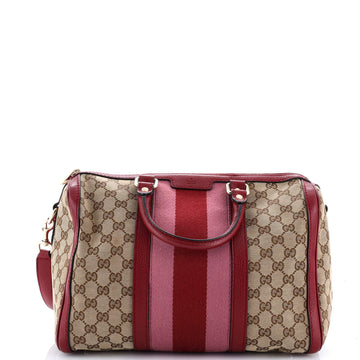 Gucci Vintage Web Boston Bag GG Canvas Medium