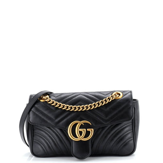 Gucci GG Marmont Flap Bag Matelasse Leather Small
