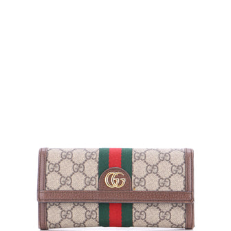 Gucci Ophidia Continental Wallet GG Coated Canvas