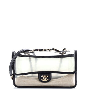 Chanel Sand By The Sea Flap Bag PVC with Lambskin Medium