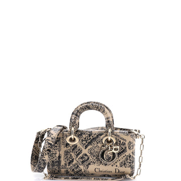 Christian Dior Lady D-Joy Bag Printed Leather Small