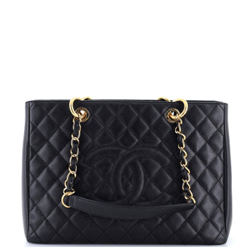 Chanel Grand Shopping Tote Quilted Caviar