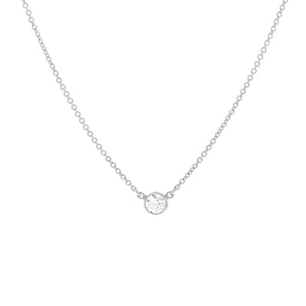 Tiffany & Co. Elsa Peretti Diamonds By The Yard Pendant Necklace Platinum with Diamond 0.20-0.29CT