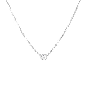 Tiffany & Co. Elsa Peretti Diamonds By The Yard Pendant Necklace Platinum with Diamond 0.20-0.29CT