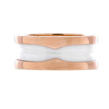 Bvlgari B.Zero1 Two Band Ring 18K Rose Gold and Ceramic