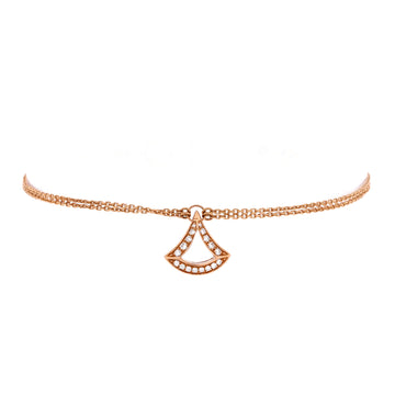 Bvlgari Divas' Dream Open Bracelet 18K Rose Gold and Diamonds