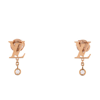 Louis Vuitton Idylle Blossom LV Ear Stud Earrings 18K Rose Gold with Diamond
