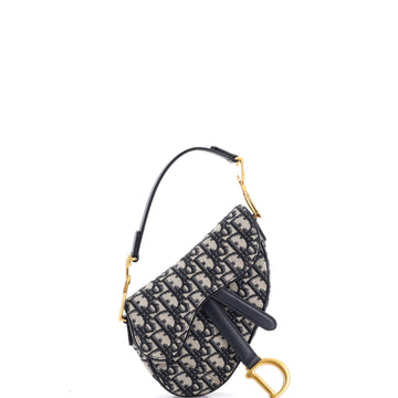 Christian Dior Saddle Handbag Oblique Canvas Mini