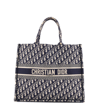 Christian Dior Book Tote Oblique Canvas Large