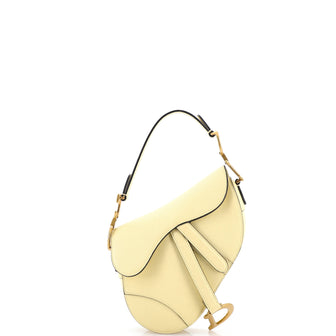 Christian Dior Saddle Handbag Leather Mini