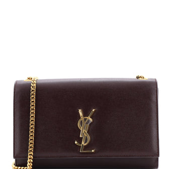 Saint Laurent Classic Monogram Crossbody Bag Grainy Leather Medium