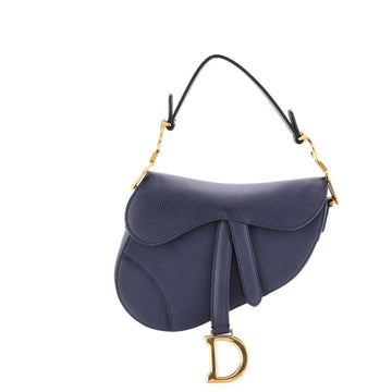 Christian Dior Saddle Handbag Leather Mini