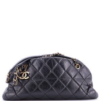 Chanel Just Mademoiselle Bag Quilted Aged Calfskin Medium