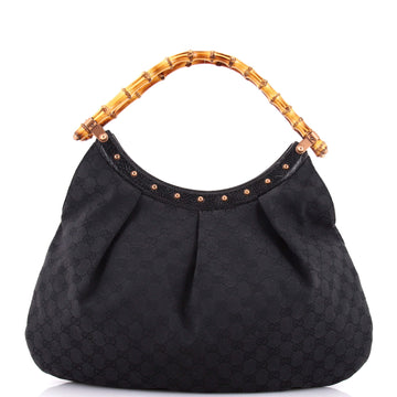Vintage Bamboo Hobo GG Canvas Large