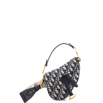 Christian Dior Saddle Handbag Oblique Canvas Mini