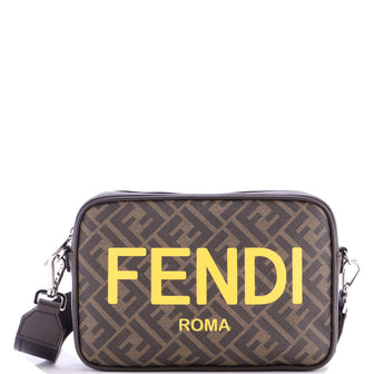 Fendi Logo Camera Case Bag Zucca Coated Canvas Medium