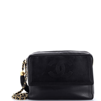 Chanel Vintage Front Pocket CC Camera Bag Lambskin Medium