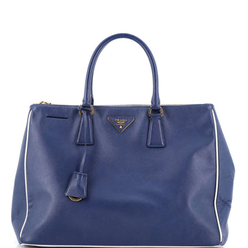 Prada Double Zip Lux Tote Saffiano Leather Large