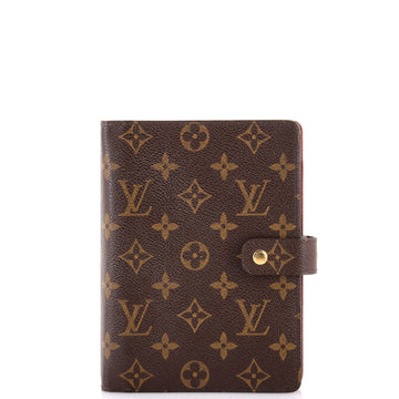 Louis Vuitton Ring Agenda Cover Monogram Canvas MM
