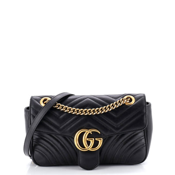 Gucci GG Marmont Flap Bag Matelasse Leather Small