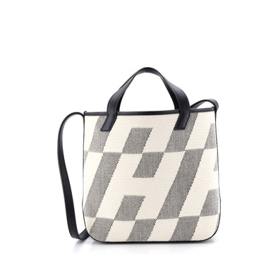 Hermes Cabas H en Biais Tote Canvas with Leather 27