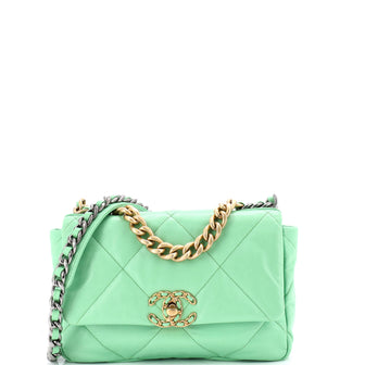 Chanel 19 Flap Bag Quilted Leather Medium