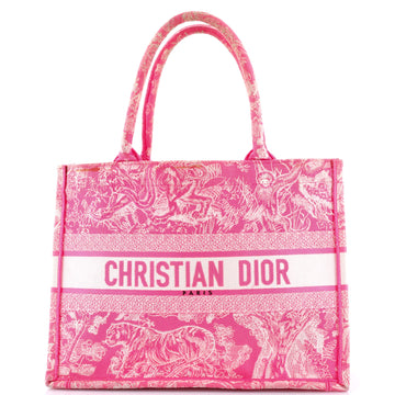 Christian Dior Book Tote Embroidered Canvas Medium