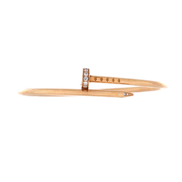 Cartier Juste un Clou Bracelet 18K Rose Gold with Diamonds Small